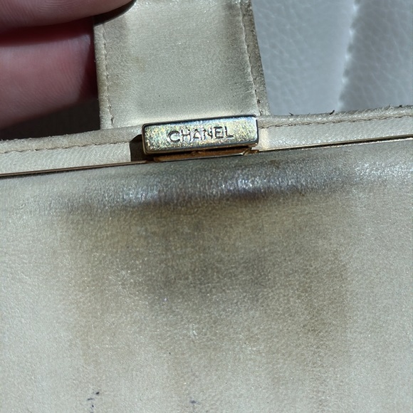 Chanel cream caviar continental long flap wallet clutch - Picture 8 of 13